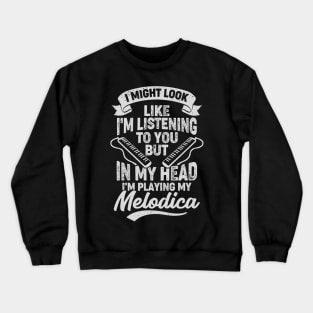 Funny Melodica Player Gift Crewneck Sweatshirt